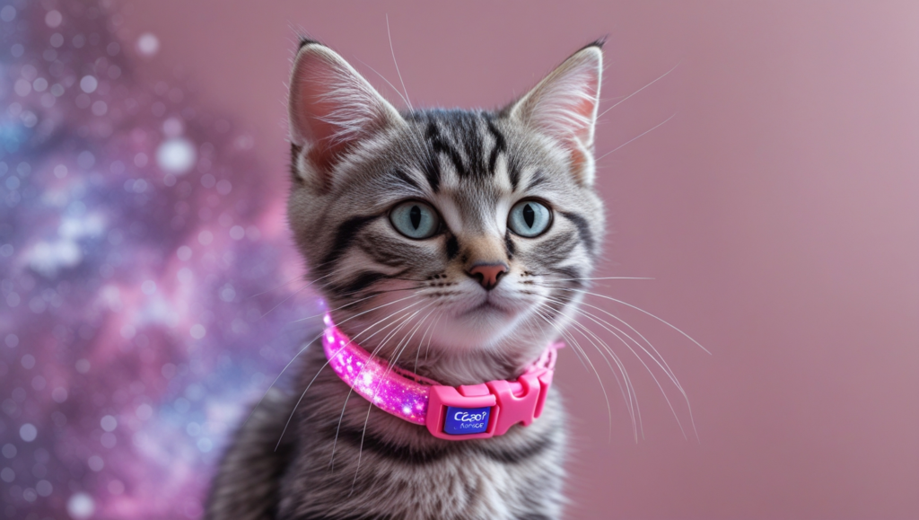 cat petco youly galaxy pink kitten collar