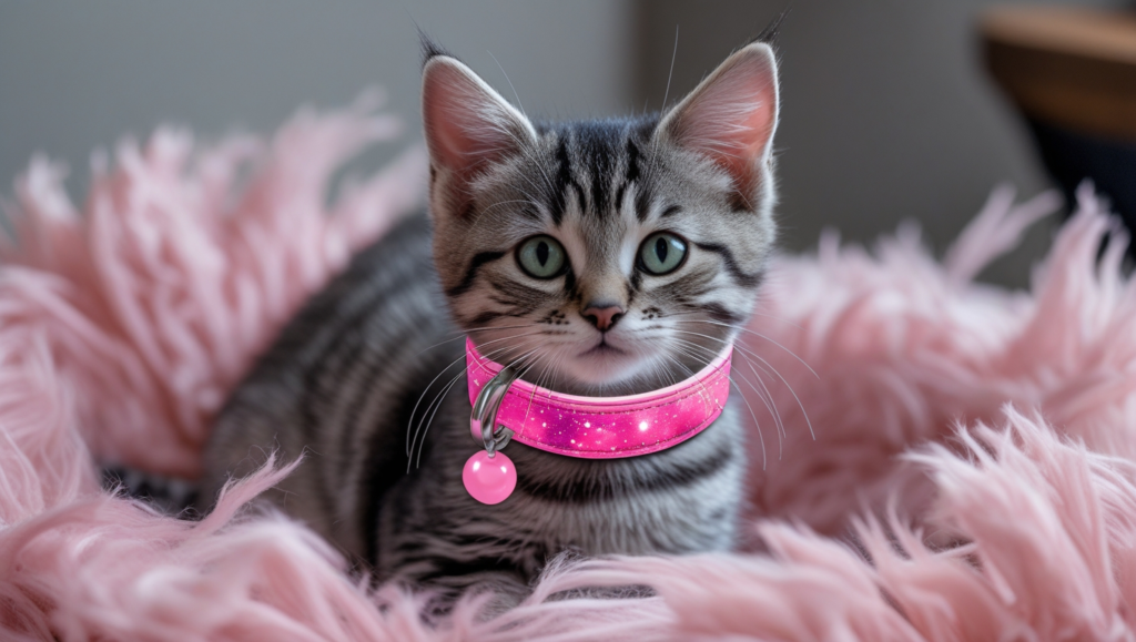 cat petco youly galaxy pink kitten collar